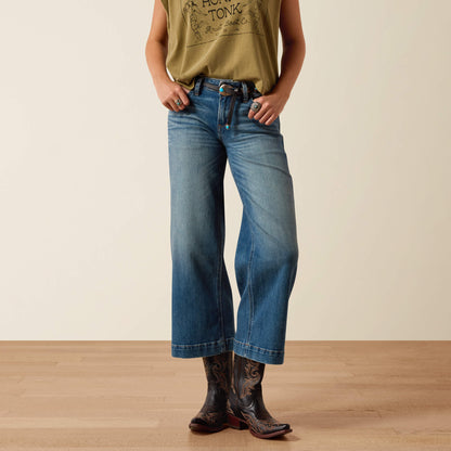 Ariat Perfect Rise Jazmine Wide Leg Crop Jeans