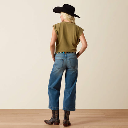Ariat Perfect Rise Jazmine Wide Leg Crop Jeans