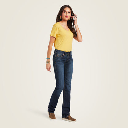 Ariat Mid Rise Octavia Straight Leg Jeans