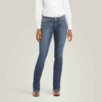 Ariat Arrow Fit Mid Rise Gianna Straight Leg Jeans