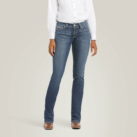 Ariat Arrow Fit Mid Rise Gianna Straight Leg Jeans