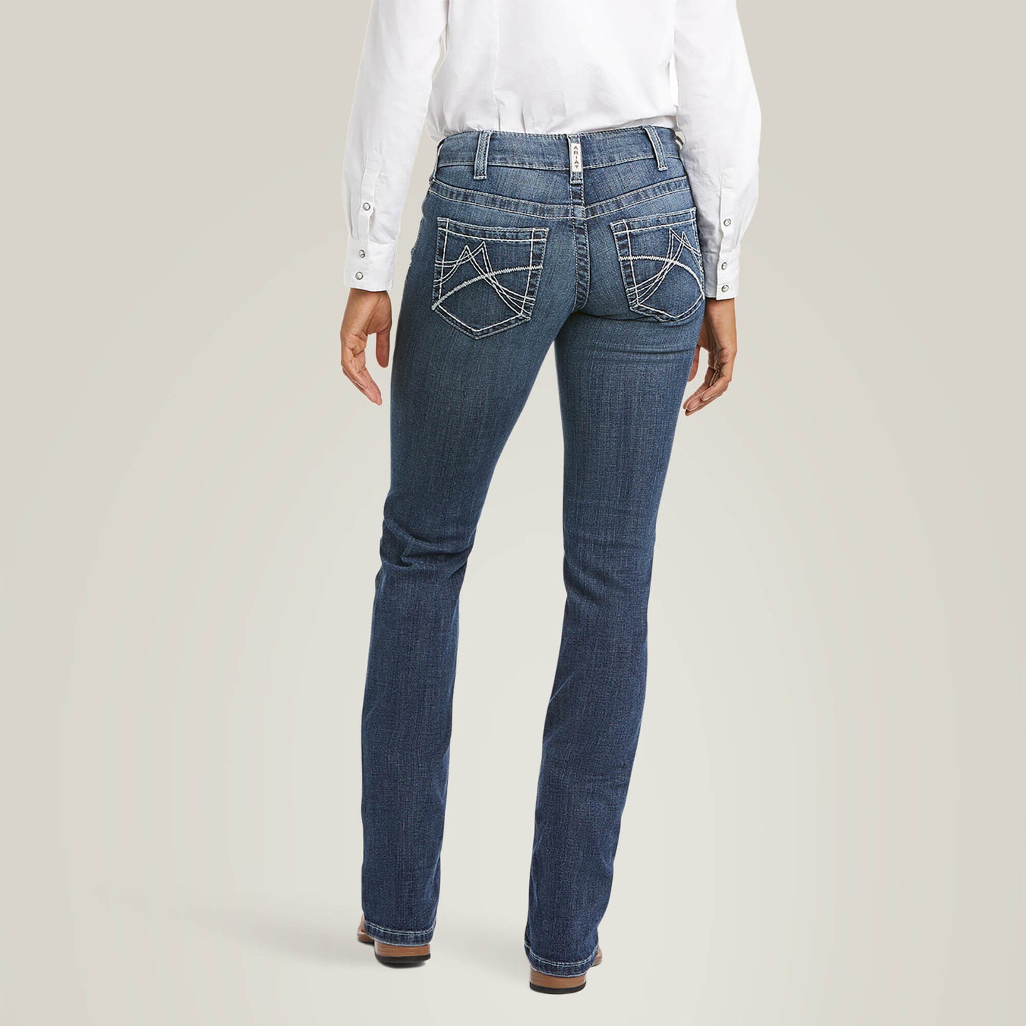Ariat Arrow Fit Mid Rise Gianna Straight Leg Jeans