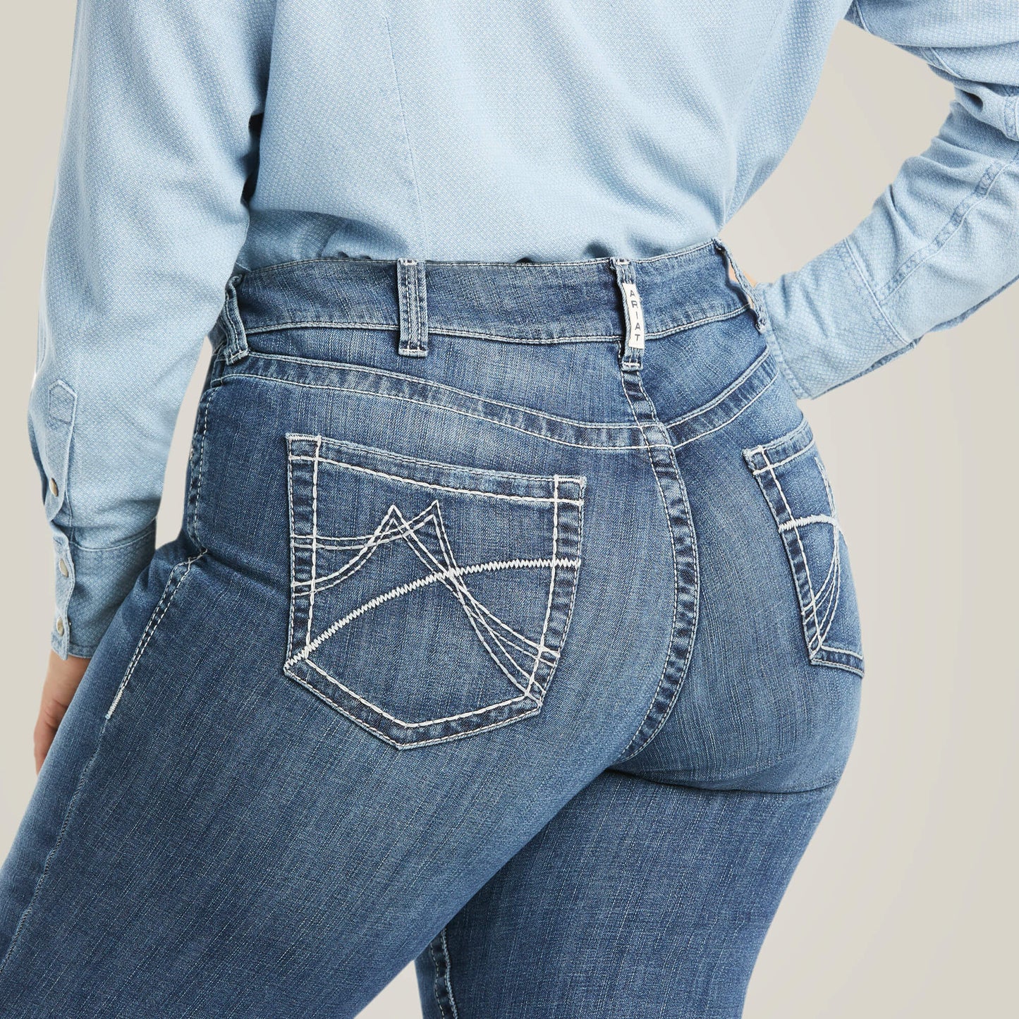 Ariat Arrow Fit Mid Rise Gianna Straight Leg Jeans