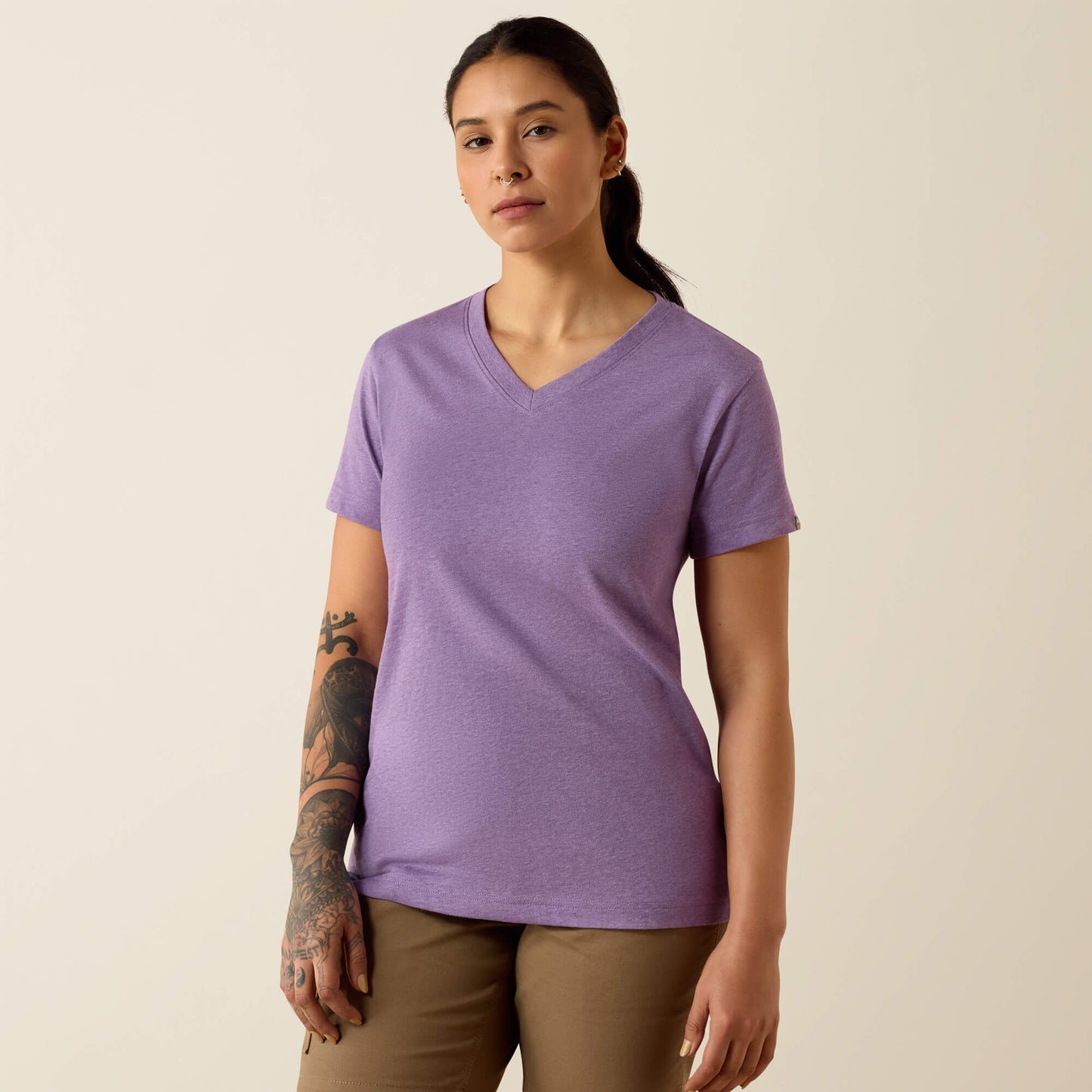 Ariat Rebar Cotton Strong Standard V-Neck T-Shirt