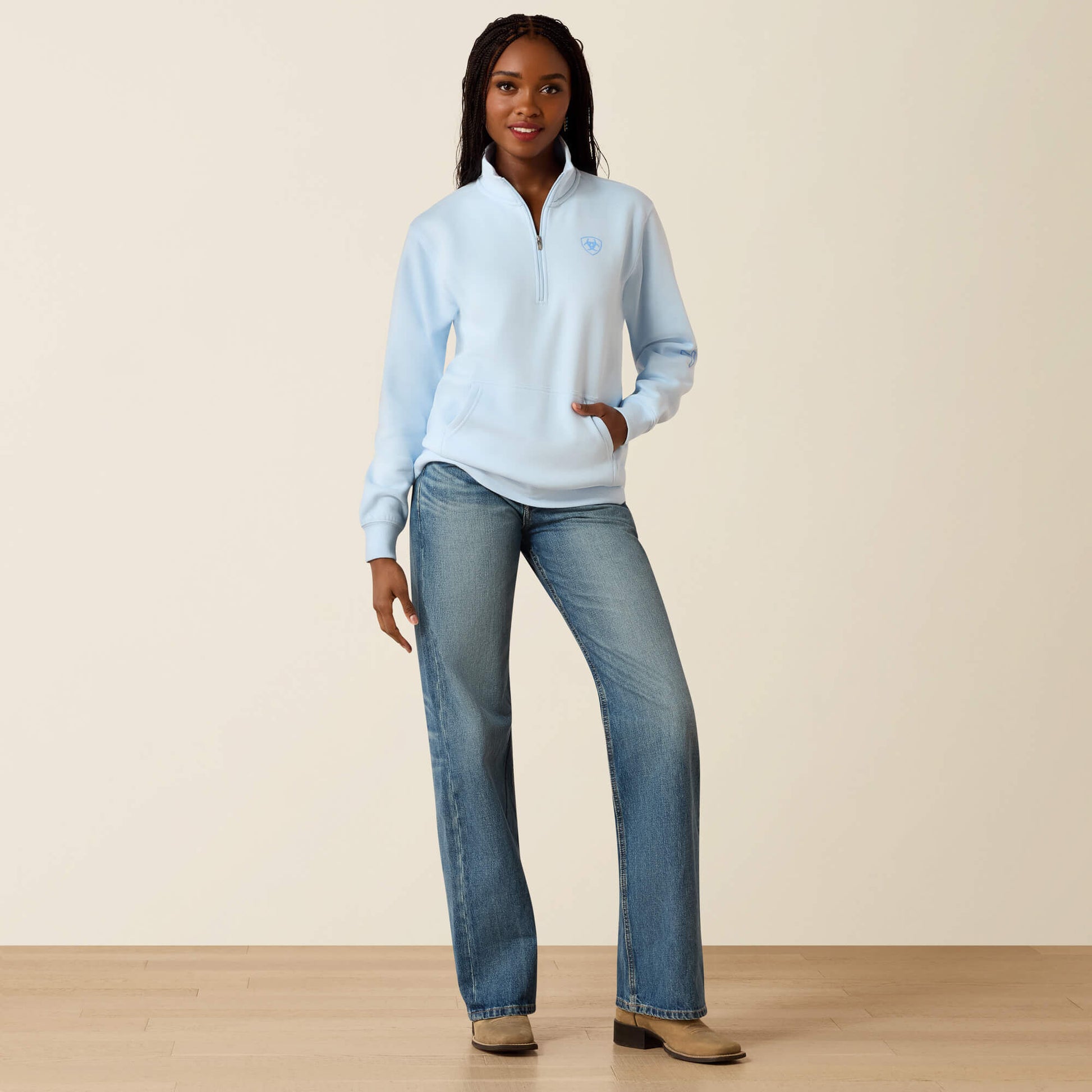 Ariat Foundation Logo 1/2 Zip Sweatshirt