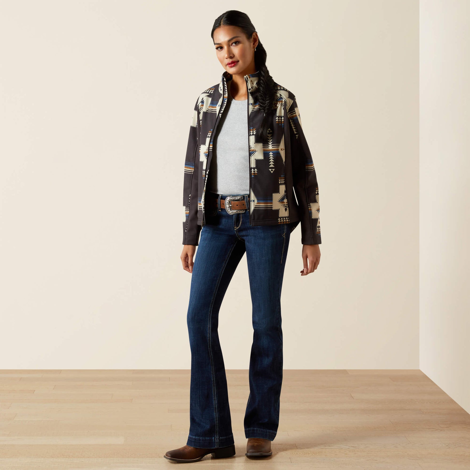 Ariat Ariat Logo Softshell Print Jacket