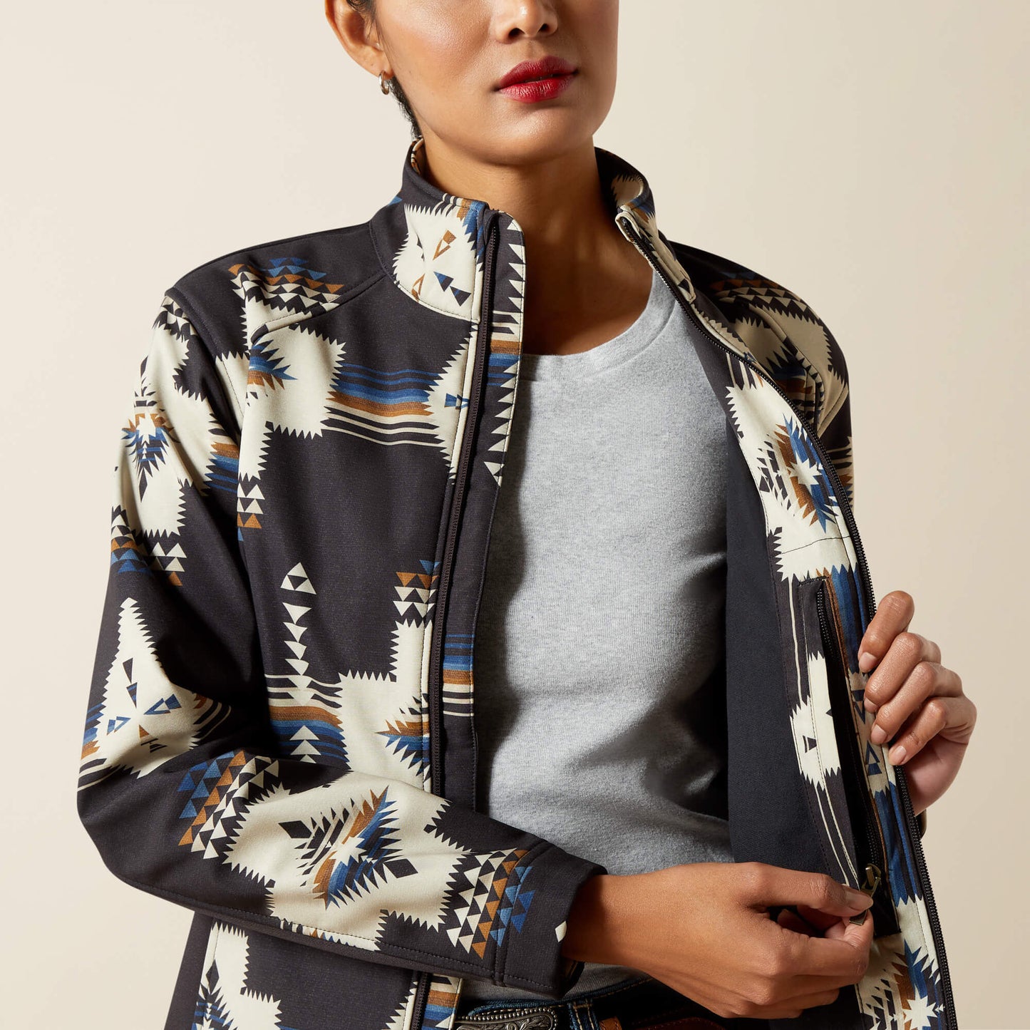 Ariat Ariat Logo Softshell Print Jacket