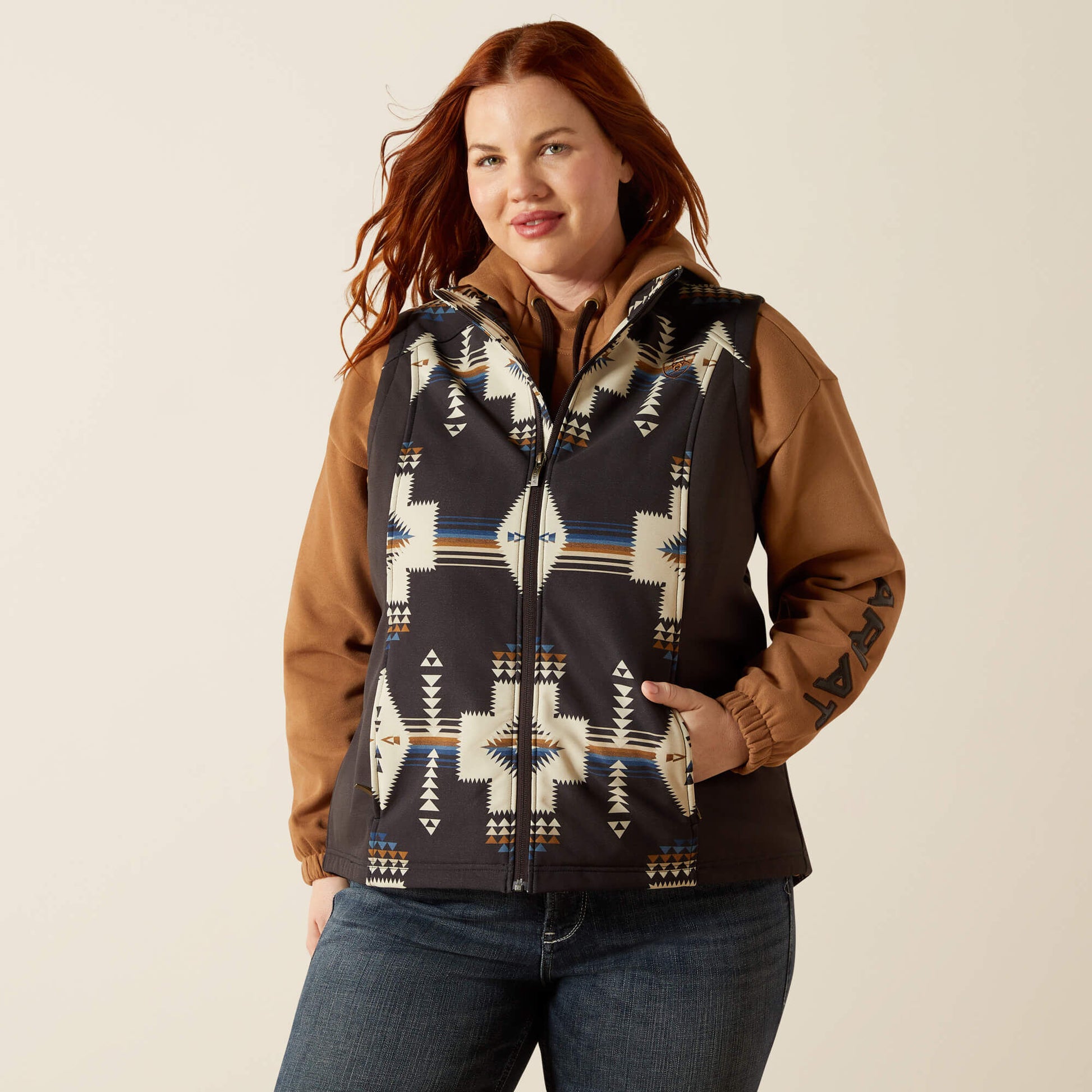 Ariat Ariat Logo Softshell Print Vest