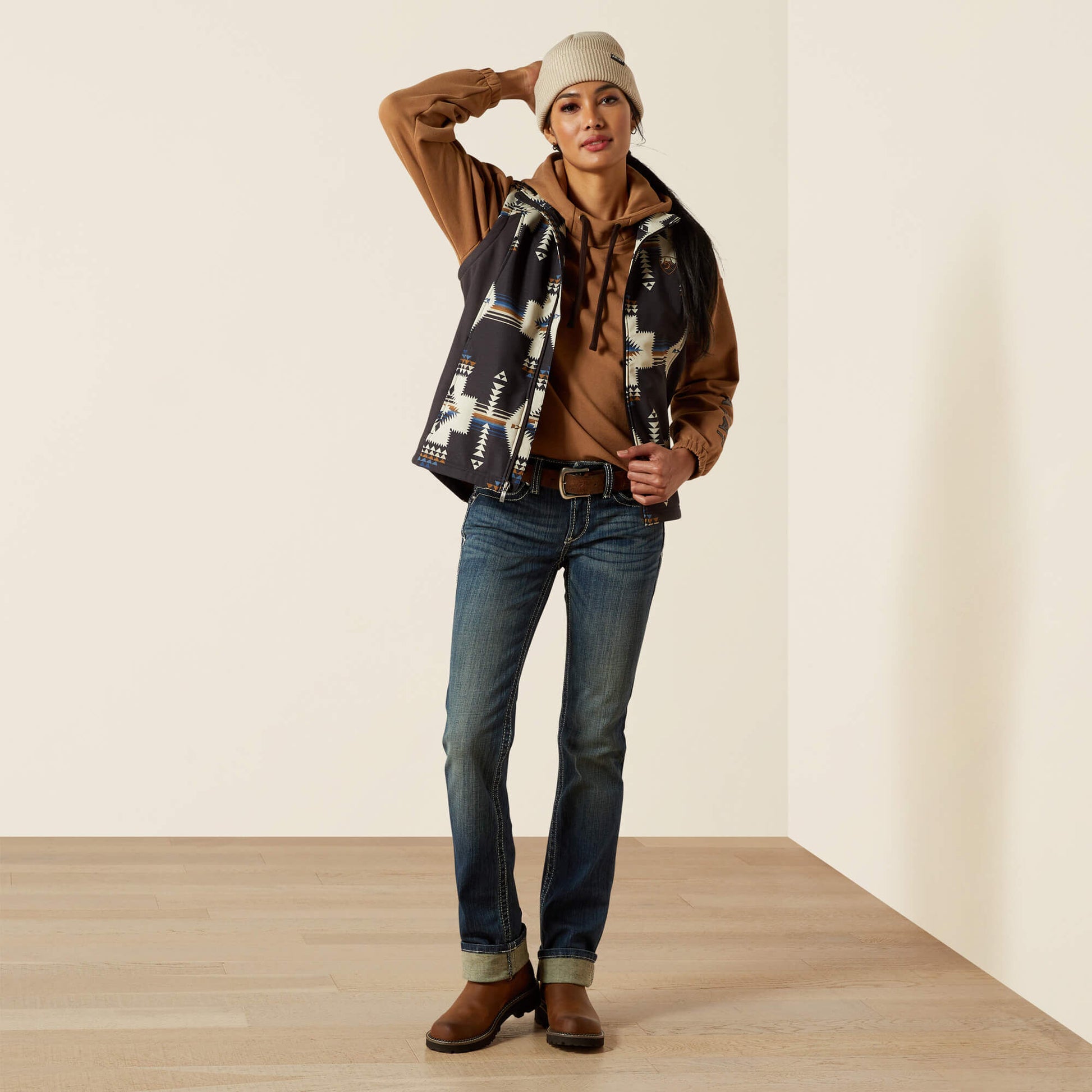 Ariat Ariat Logo Softshell Print Vest