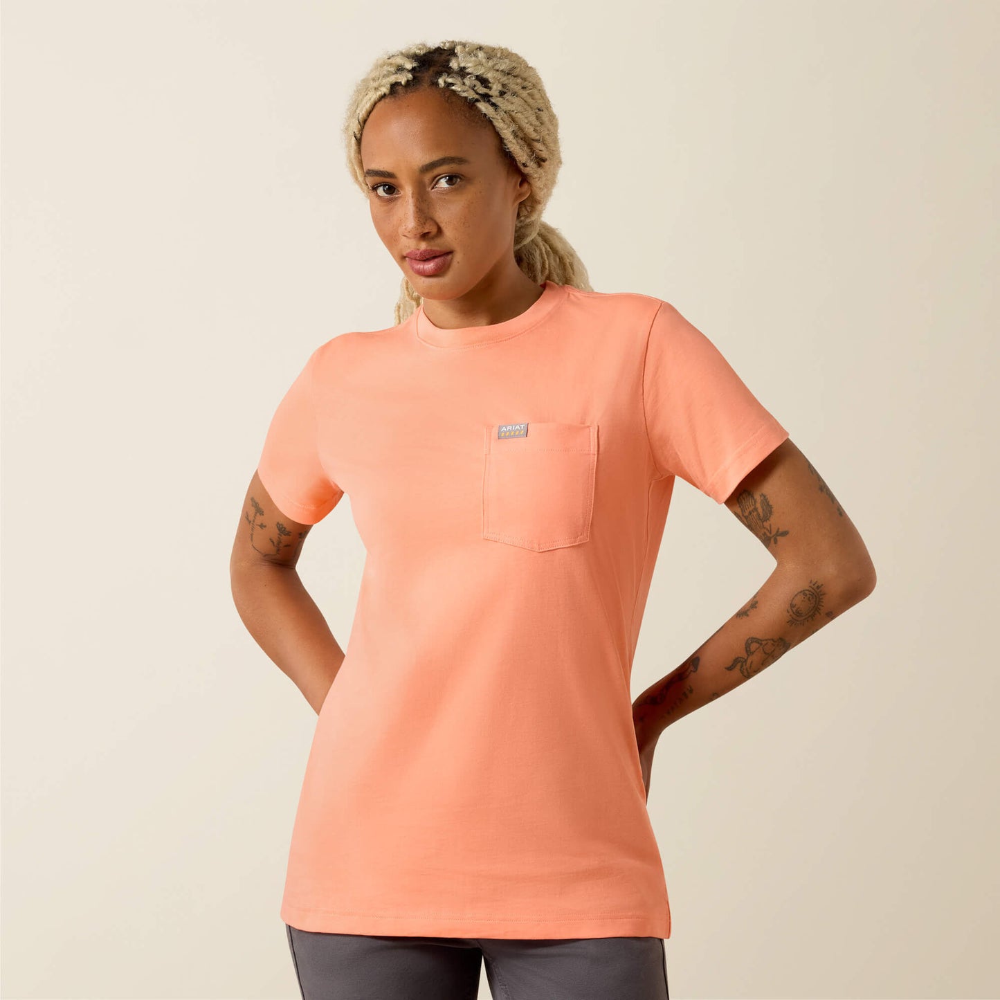 Ariat Rebar Cotton Strong Anvil Logo T-Shirt