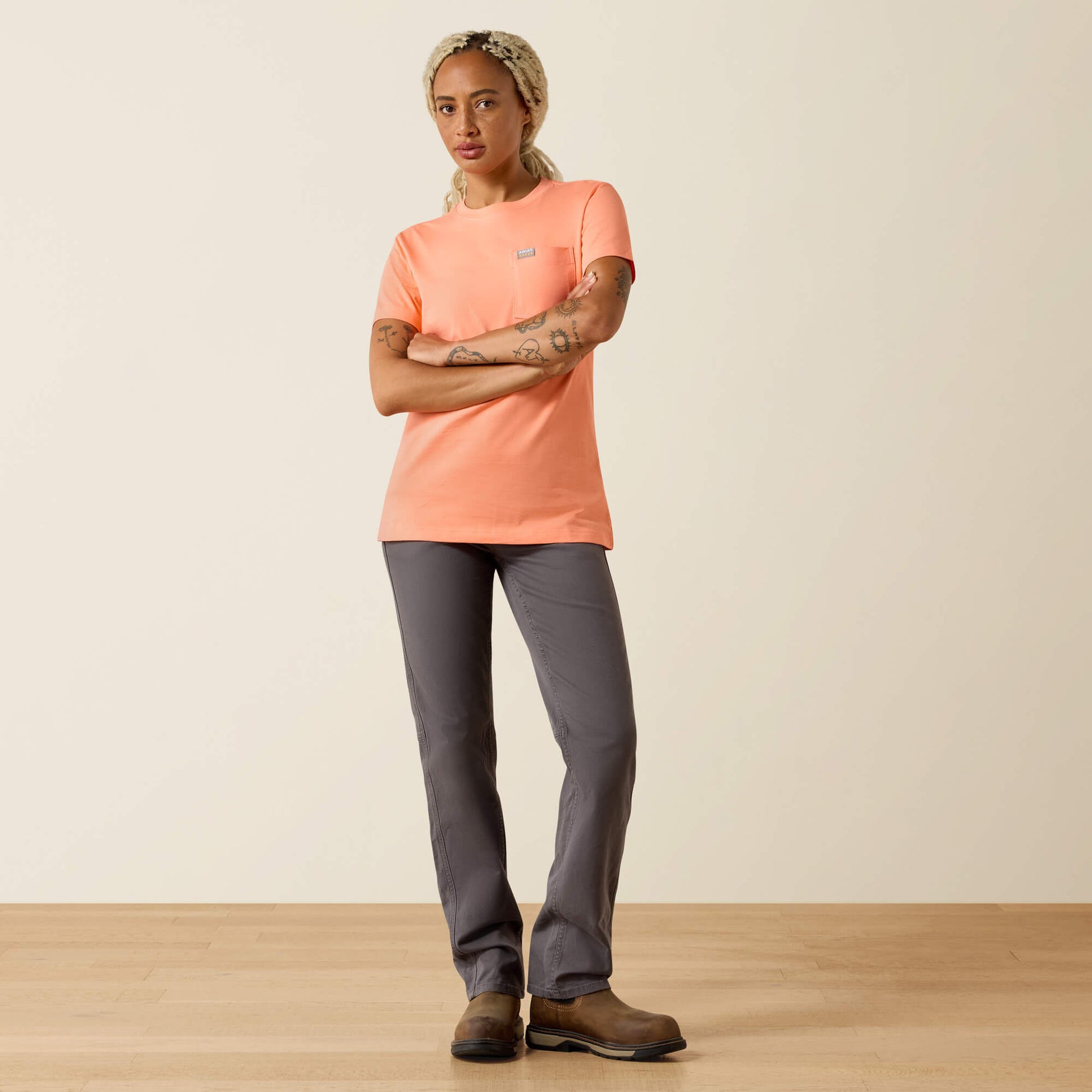 Ariat Rebar Cotton Strong Anvil Logo T-Shirt
