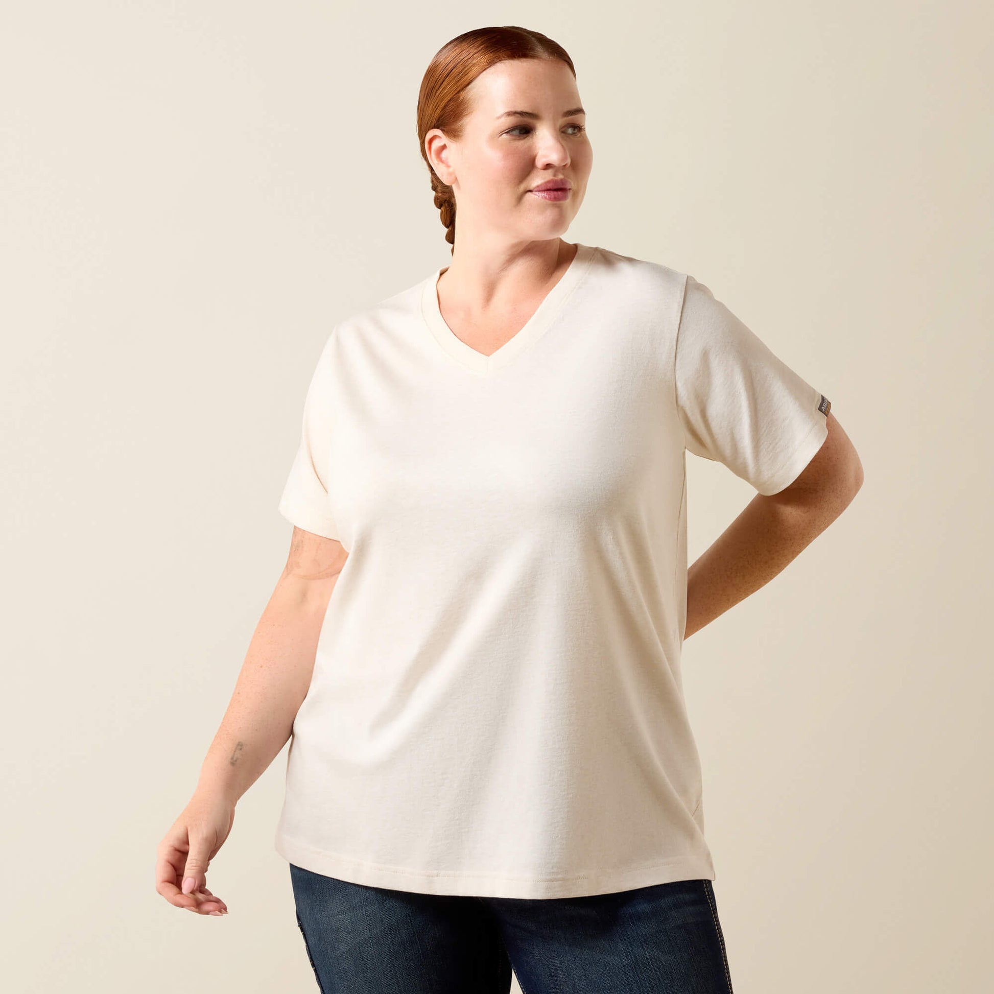Ariat Rebar Cotton Strong Standard V-Neck T-Shirt