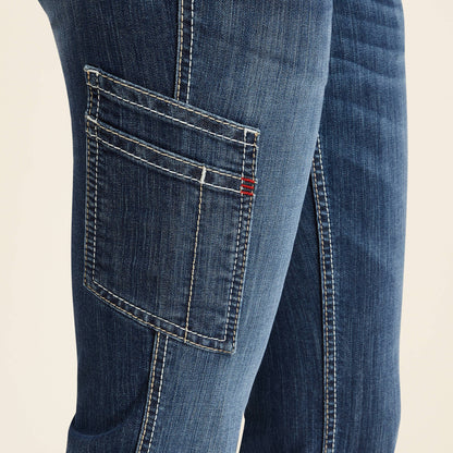 Ariat FR Perfect Rise Perfect Rise DuraLight Stretch Cell Phone DuraStretch Straight Leg Jeans