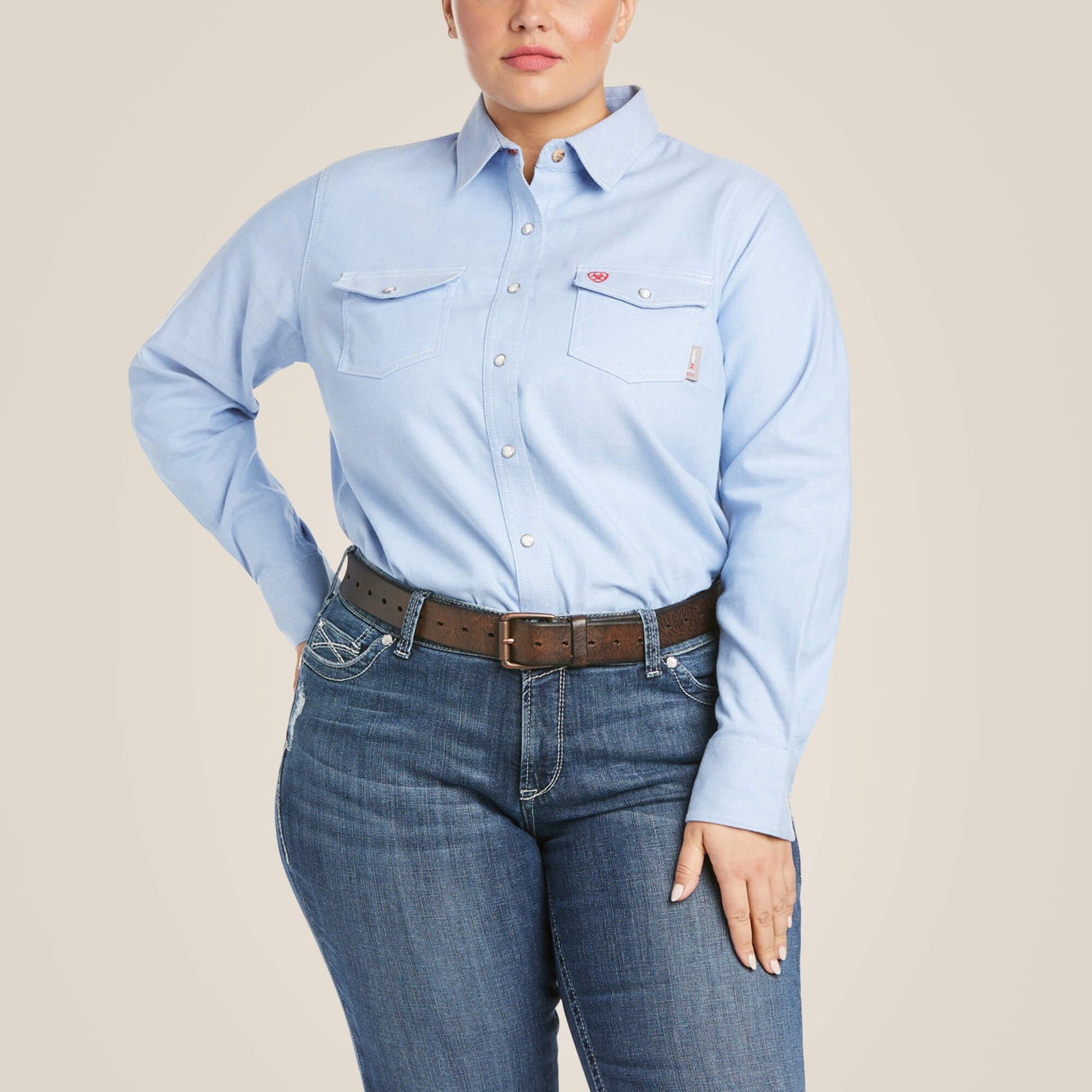 Ariat FR Solid DuraStretch Snap Work Shirt