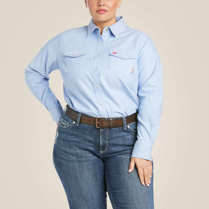 Ariat FR Solid DuraStretch Snap Work Shirt