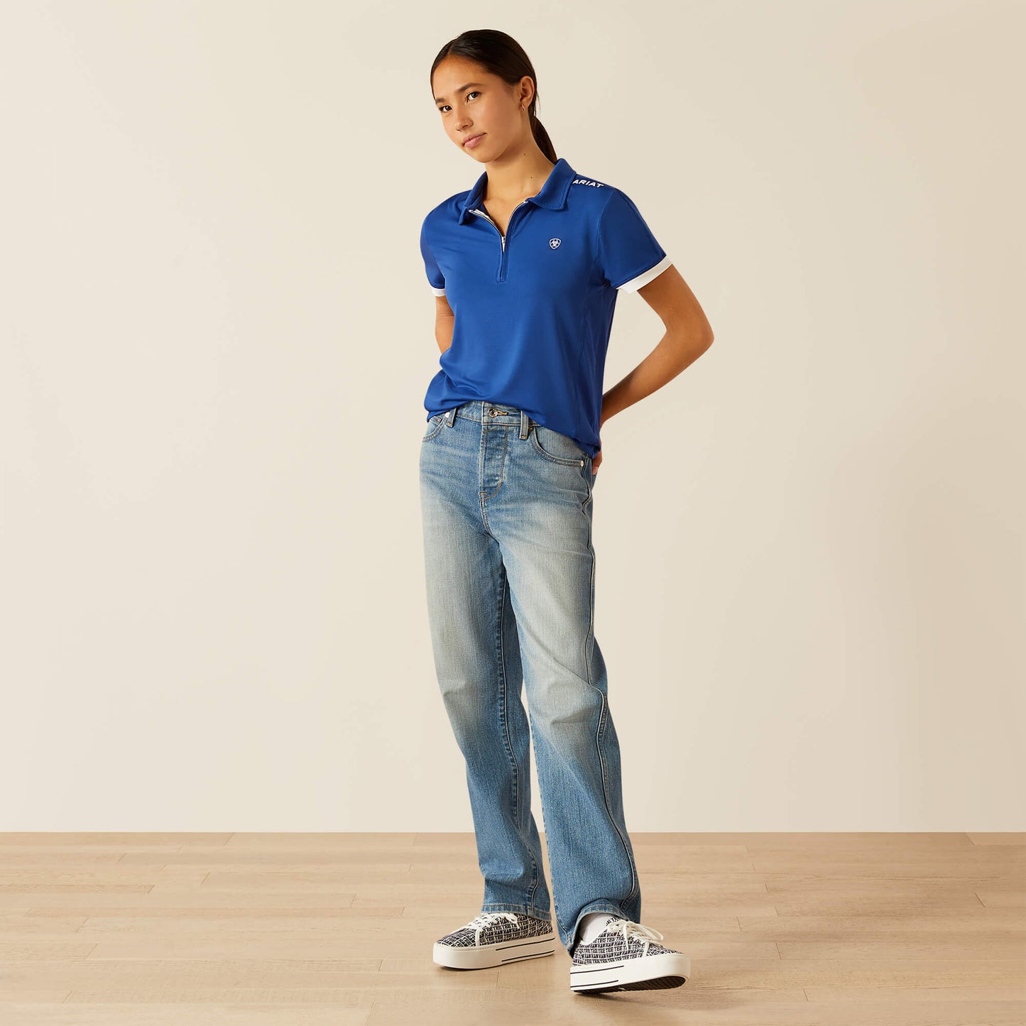 Ariat Bandera Team 1/4 Zip Polo