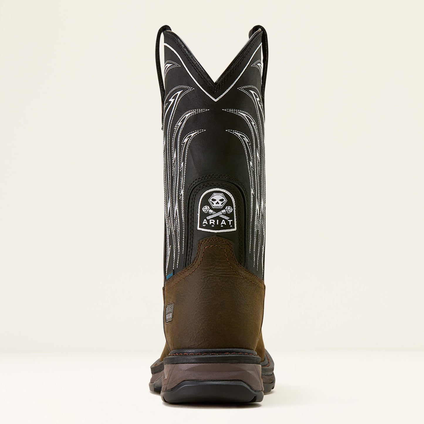 Ariat WorkHog XT Bolt Skull Waterproof Wide Square Toe Work Boot