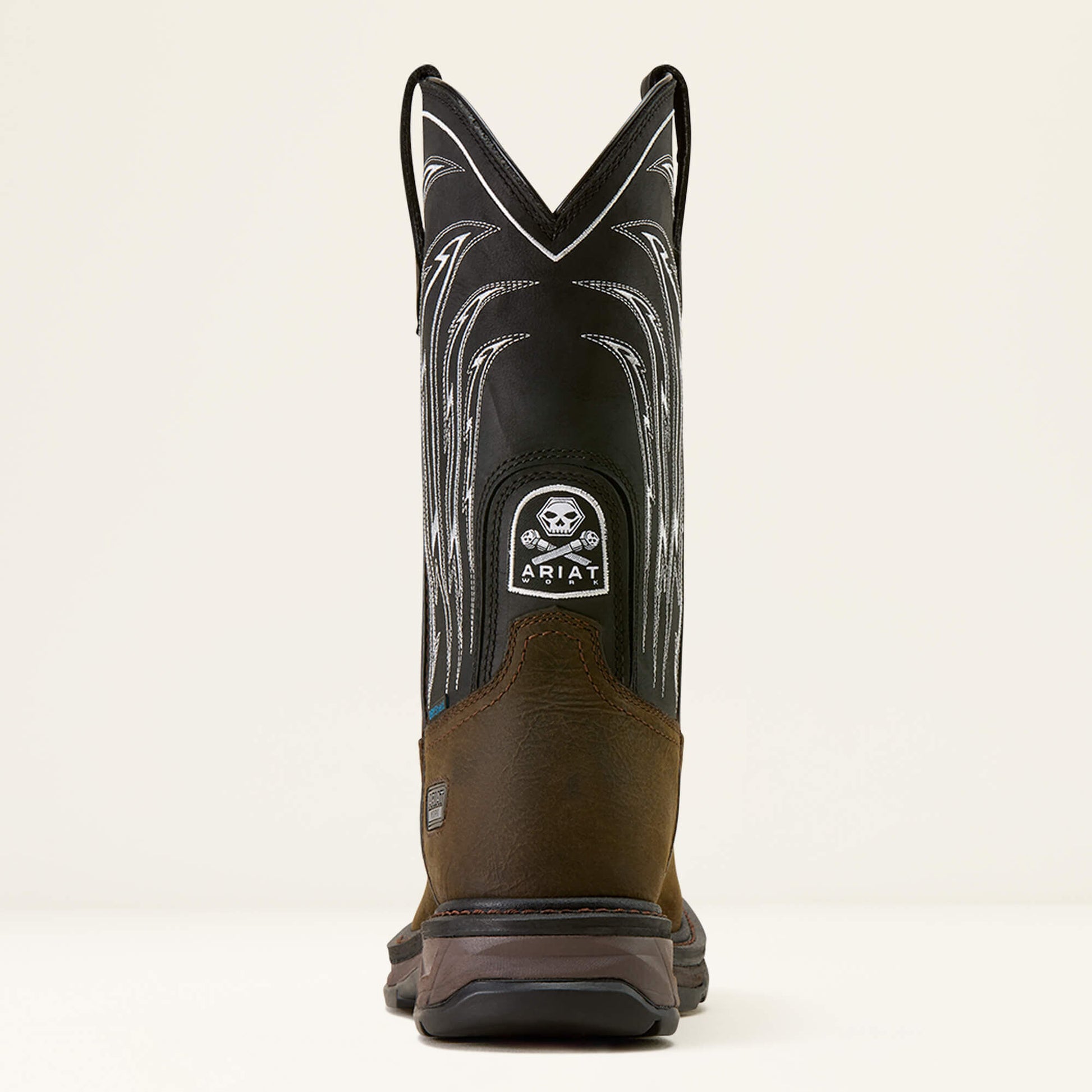 Ariat WorkHog XT Bolt Skull Waterproof Wide Square Toe Work Boot