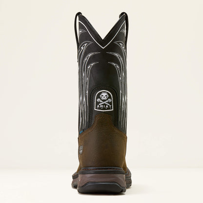 Ariat WorkHog XT Bolt Skull Waterproof Wide Square Toe Work Boot