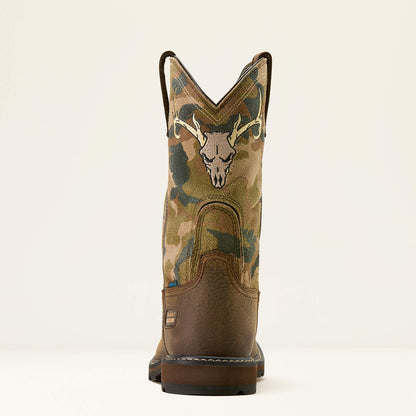 Ariat Groundbreaker Antler Waterproof Wide Square Toe Steel Toe Work Boot