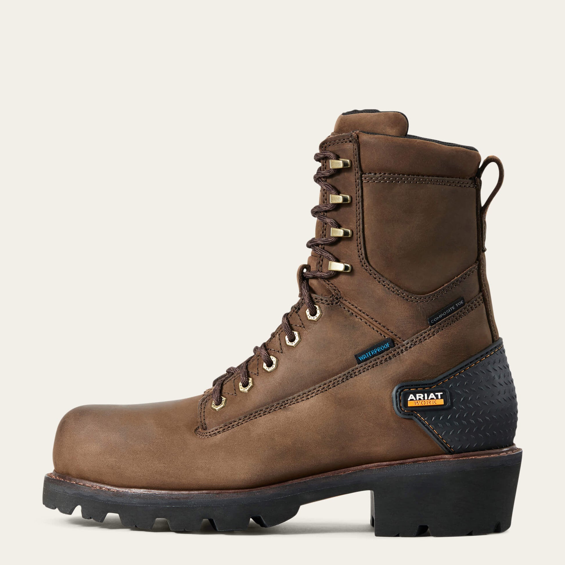 Ariat Powerline 8" Waterproof Composite Toe Work Boot