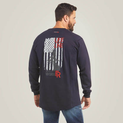 Ariat FR Air Life on the Line Graphic Top