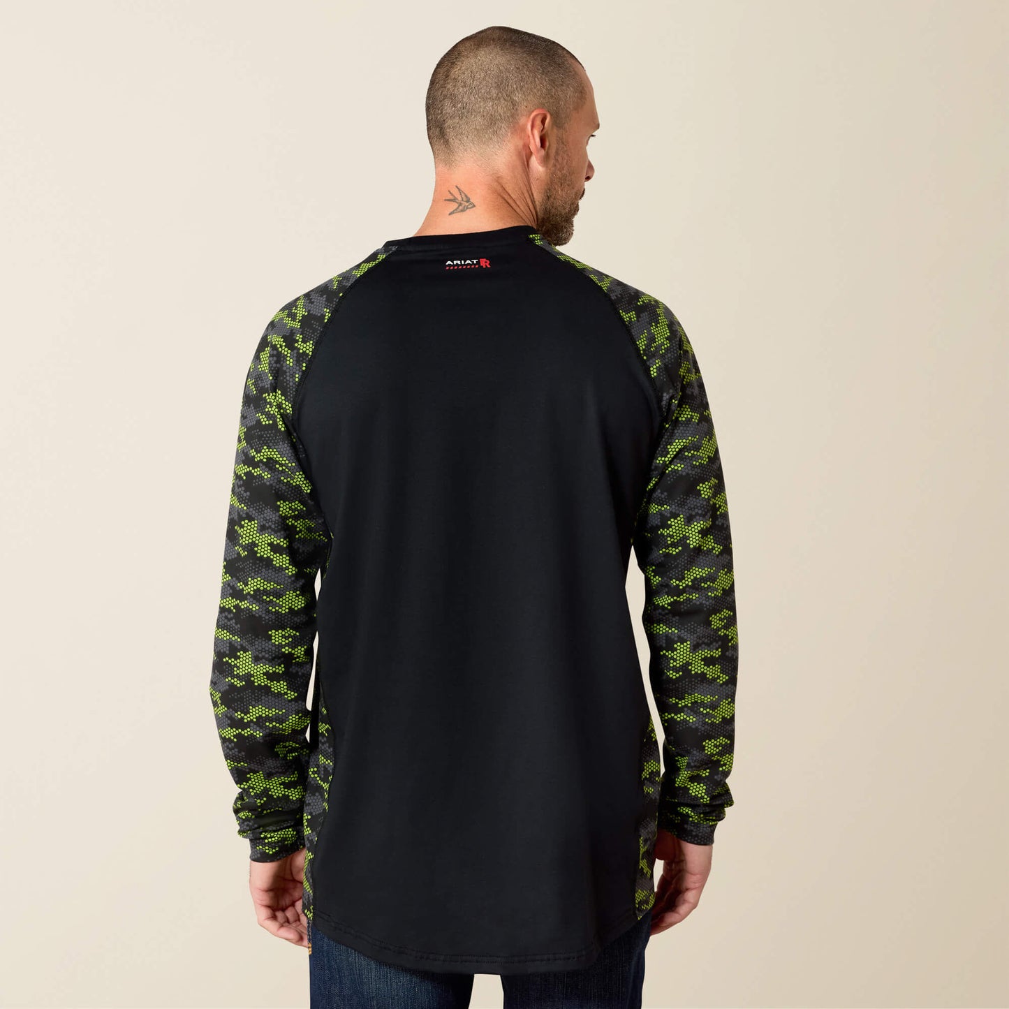 Ariat FR Stretch Camo Baseball T-Shirt