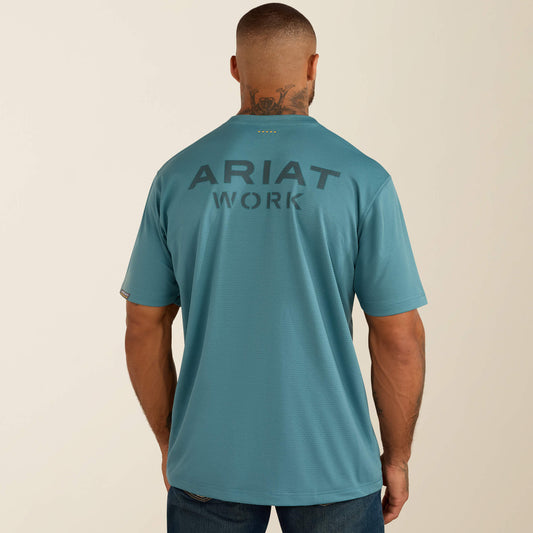 Ariat Rebar Heat Fighter Textured Logo T-Shirt