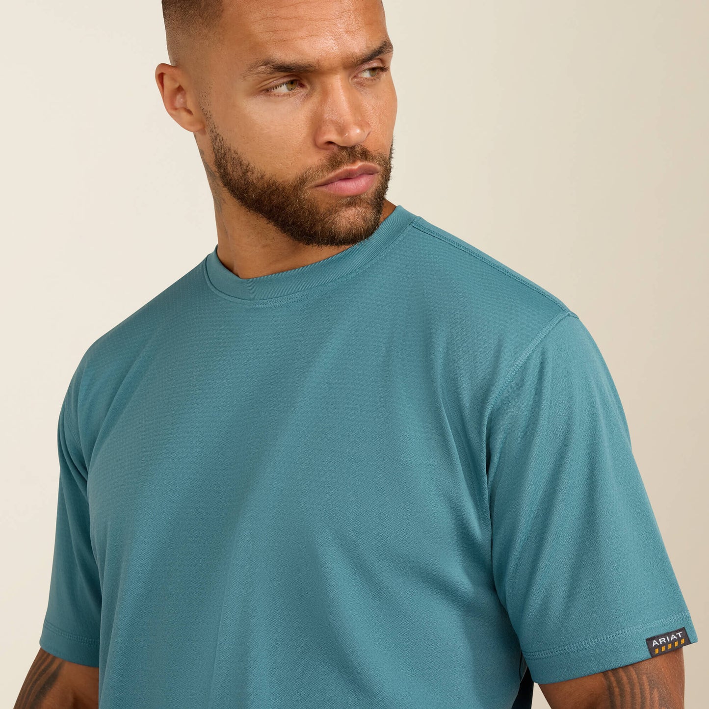 Ariat Rebar Heat Fighter Textured Logo T-Shirt