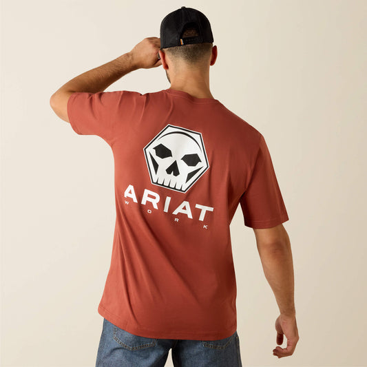 Ariat Rebar Cotton Strong Bolt Skull T-Shirt
