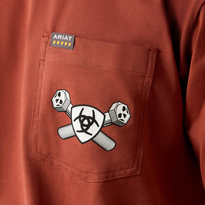 Ariat Rebar Cotton Strong Bolt Skull T-Shirt