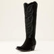 DISTRESSED BLACK SUEDE