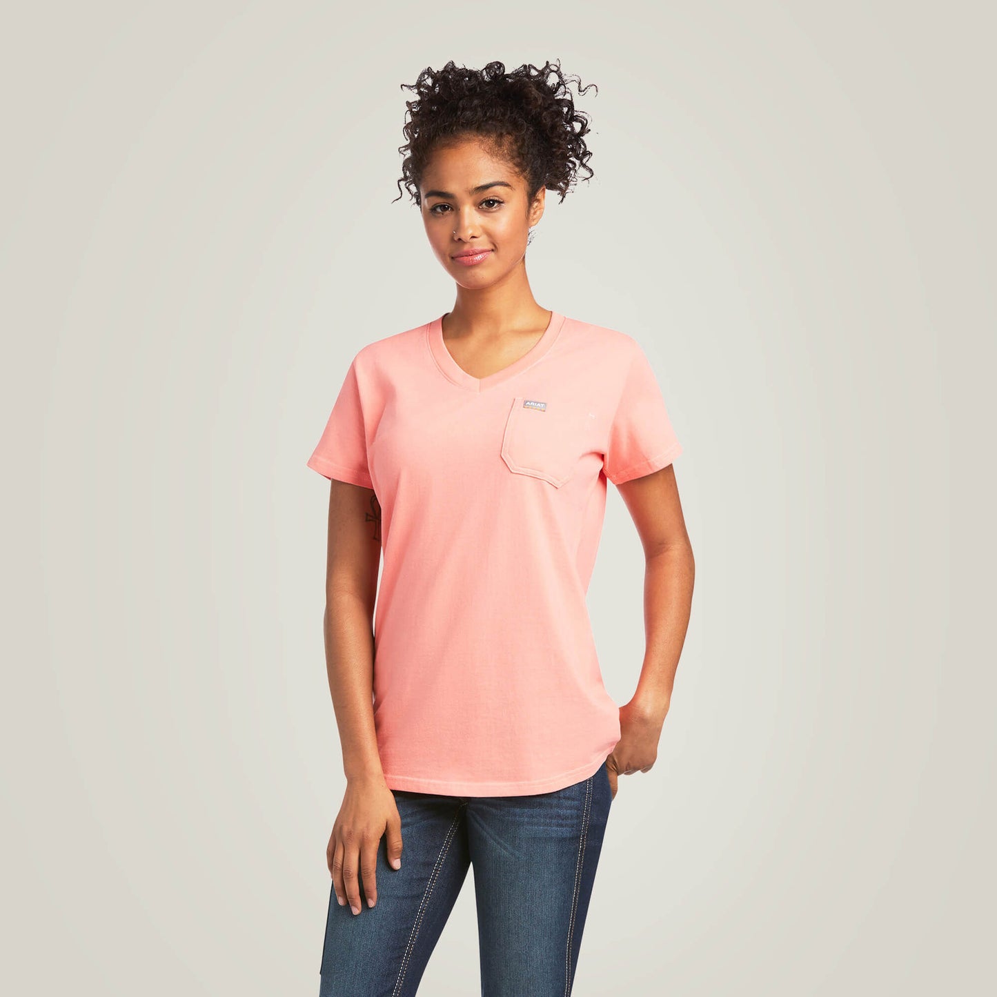 Ariat Rebar Cotton Strong V-Neck T-Shirt