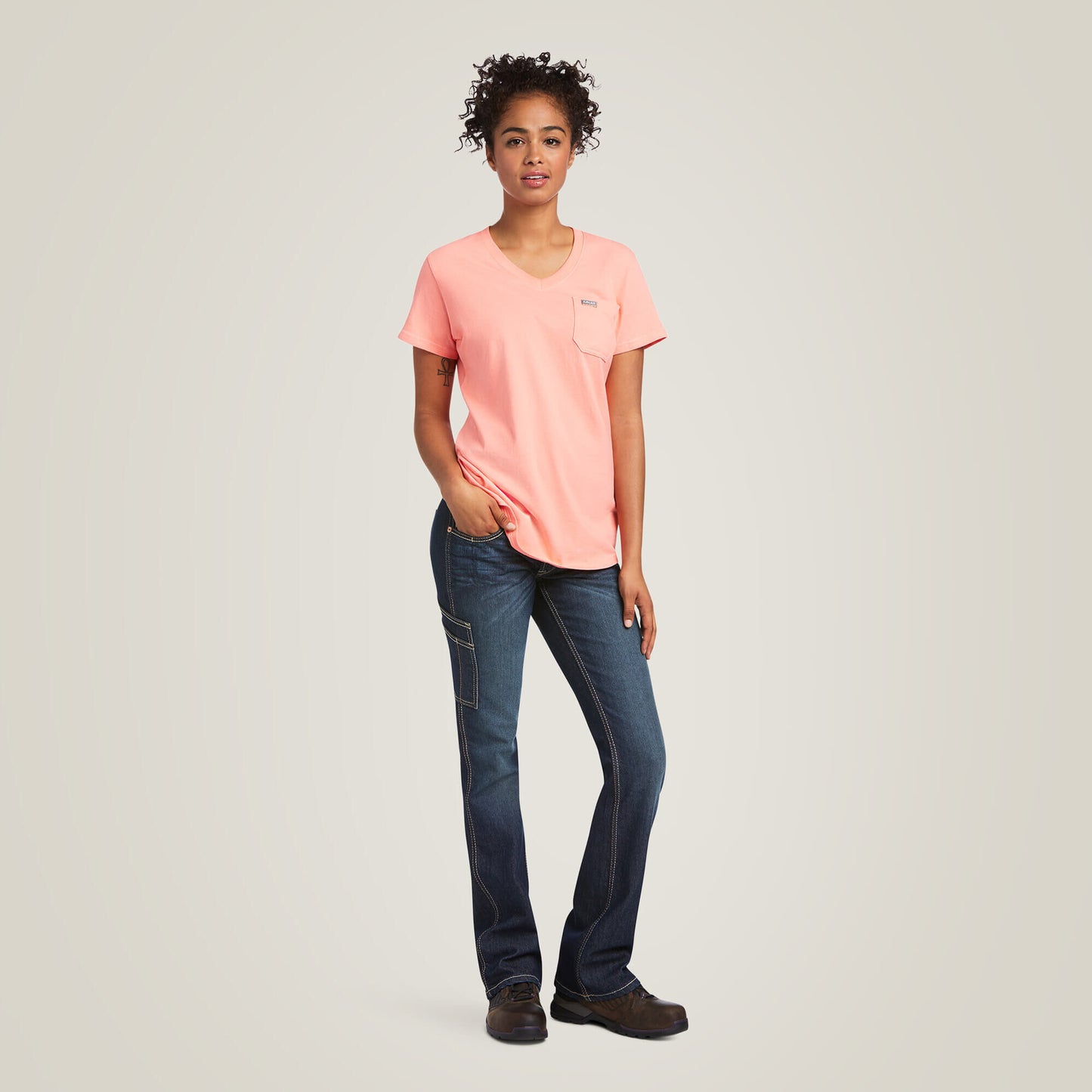 Ariat Rebar Cotton Strong V-Neck T-Shirt