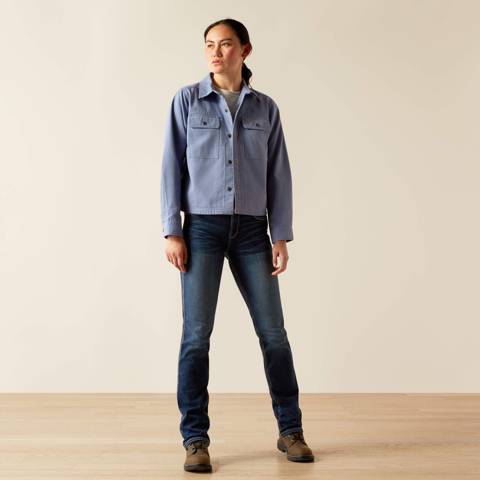 Ariat Rebar Cropped Woven Shirt Jacket