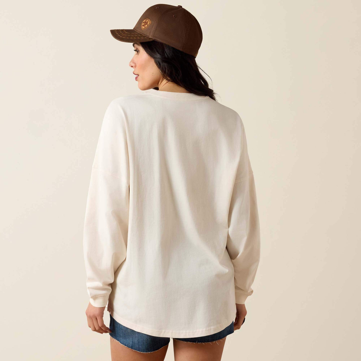 Ariat Canvas Oversized Long Sleeve T-Shirt