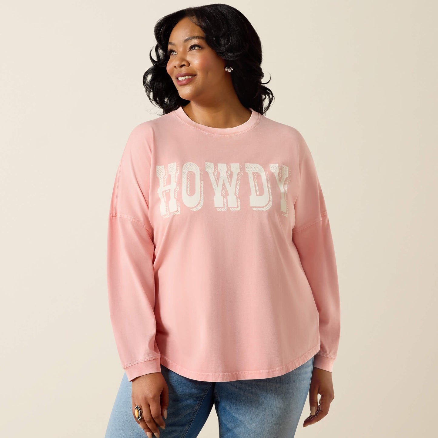 Ariat Canvas Oversized Long Sleeve T-Shirt