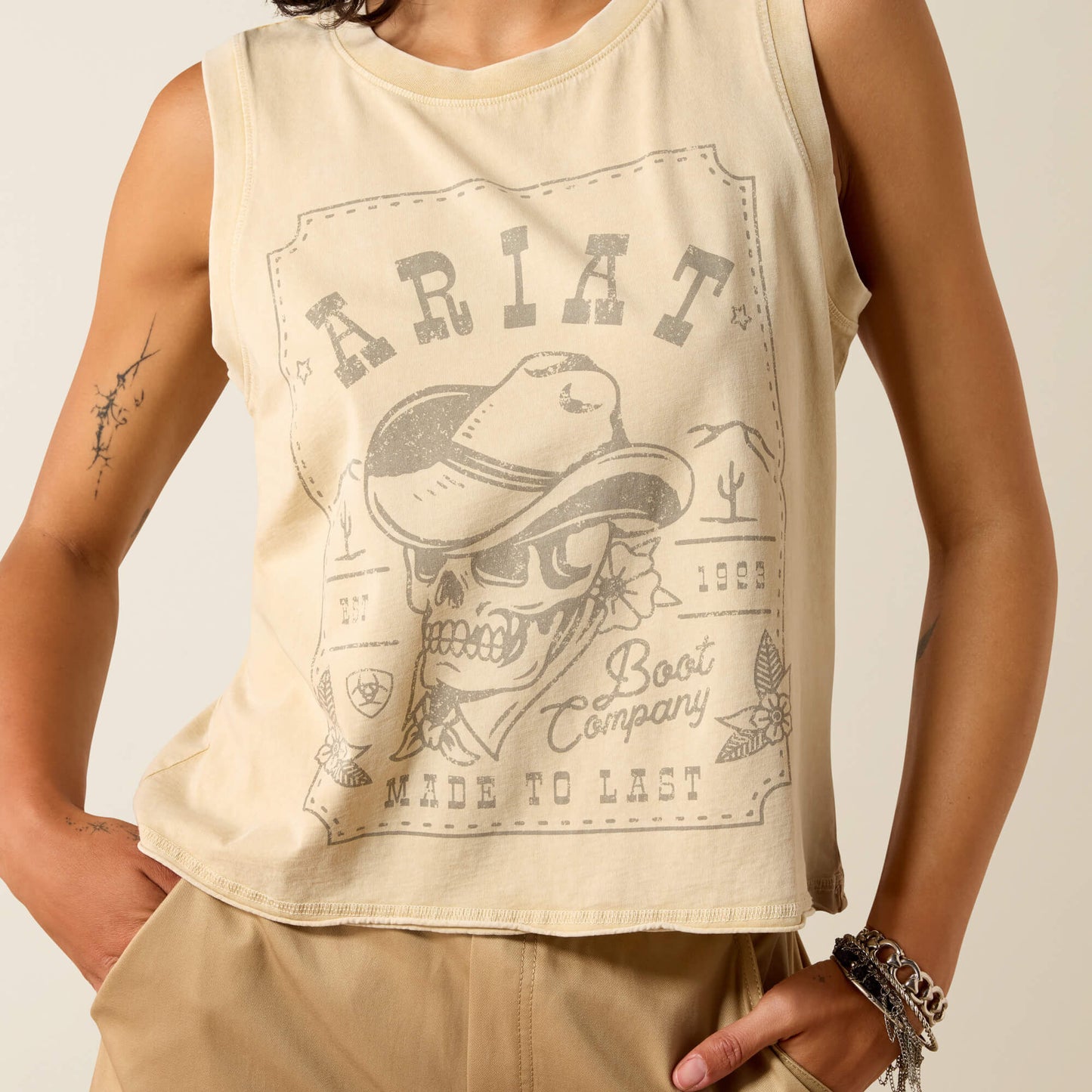 Ariat Ariat Wanted Skull Cowboy Tank