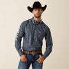 BLUE STEERHEAD PRINT/WHITE