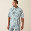 BLUE GLOW WESTERN PRINT