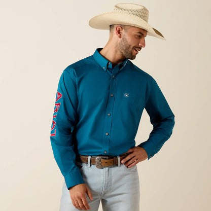 Ariat Team Logo Lightweight Twill Classic Fit Shirt