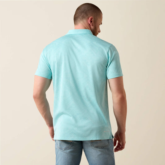 Ariat Jacquard Printed Fitted Polo